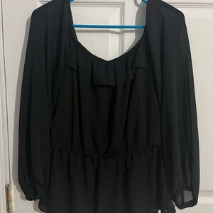Elegant Black Women's Top